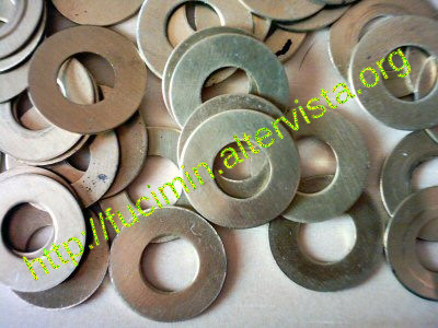 brass washers for magnetic loop antenna
